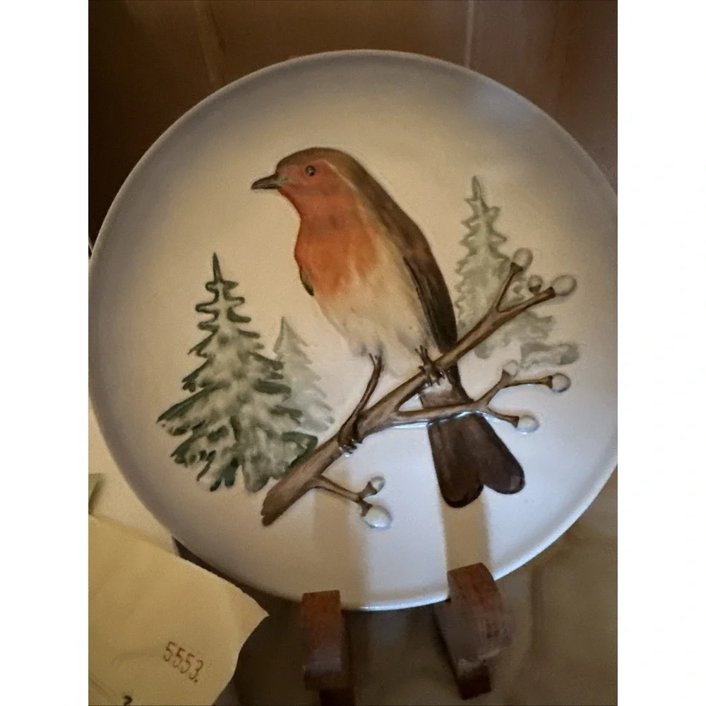 Goebel Wildlife Wall Plate Series Robin - Original‎ Box With Receipt